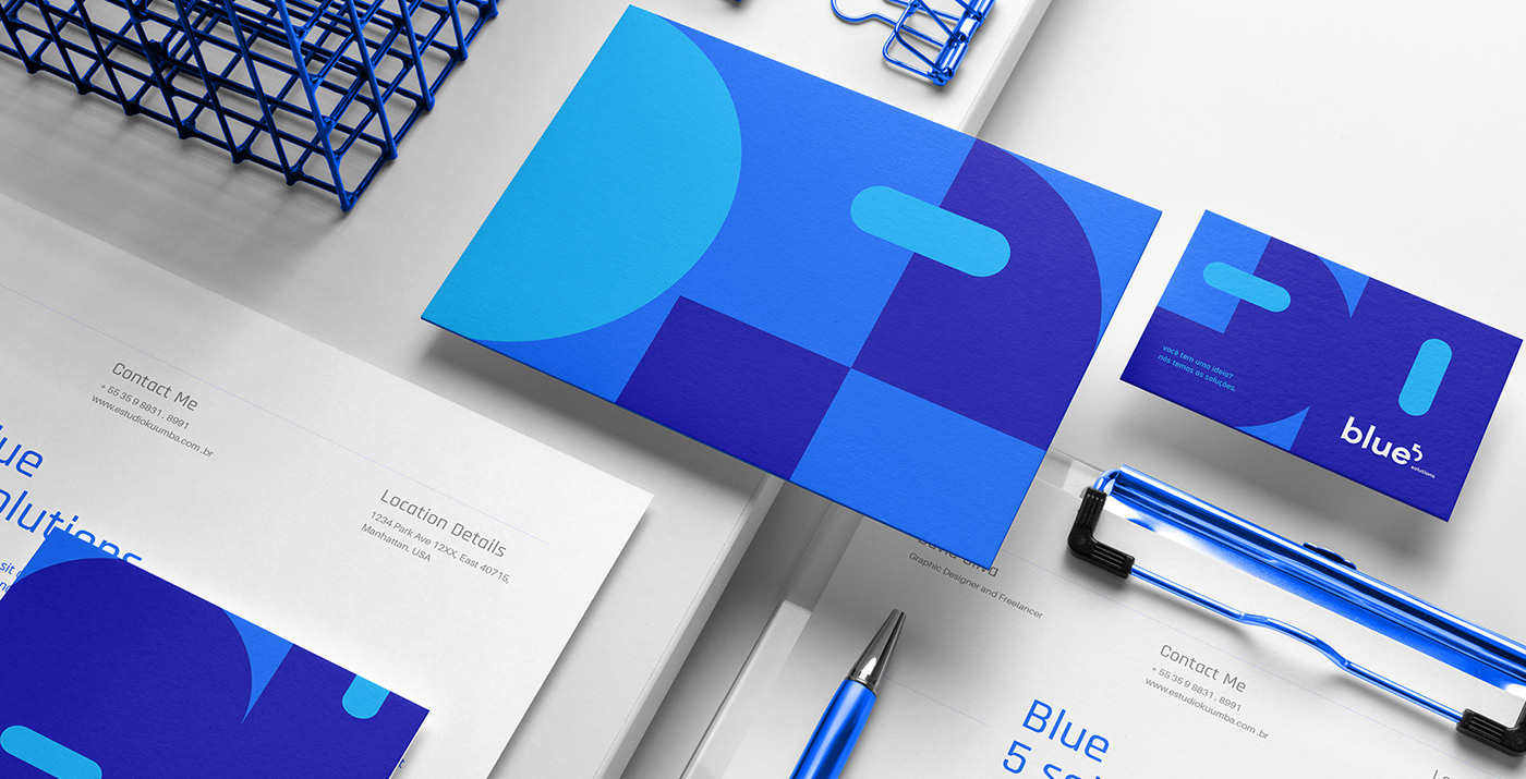 Blue 5 Solutions设计公司VI形象